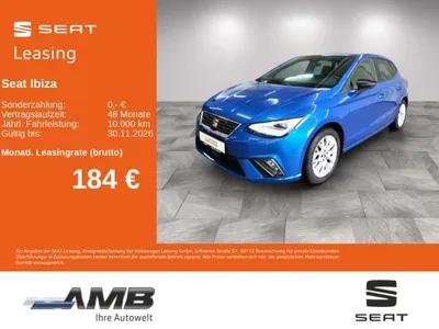 Seat Seat Ibiza FR 1.5 TSI DSG/Full-LED/ACC/Sitzhz/Nav/RFK im Leasing von LeasingMarkt.de