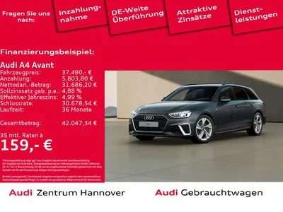 Audi Audi A4 Avant S line 40 TFSI Pano Kamera Navi virtual im Auto Abo von Null-Leasing