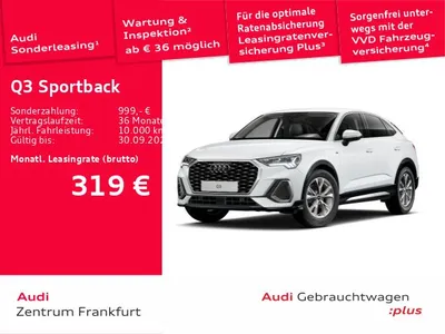 Audi Audi Q3 Sportback 35 TFSI S-LINE +AHK+SHZ+LED+ACC+VC+ im Leasing von Null-Leasing
