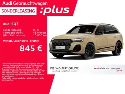 Audi Audi SQ7 SUV PANO*AHK*B&O*ACC im Leasing von Null-Leasing