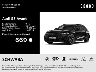 Audi Audi S5 Avant TFSI 270 kW *MATRIX*AHK*QUATTRO*B&O* im Leasing von Null-Leasing
