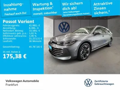 VW Volkswagen Passat Variant 1.5 TSI DSG eHybrid Navi IQ.Light DAB+ FrontAssist im Auto Abo von LeasingMarkt.de