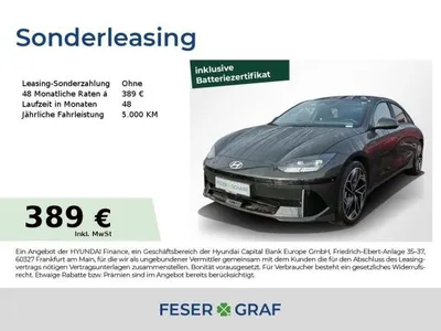 Hyundai Hyundai IONIQ 6 UNIQ-PAKET LEDER NAVI KAMERA MATRIX-LED im Auto Abo von LeasingMarkt.de
