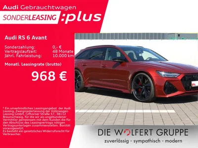 Audi Audi RS 6 Avant STANDHEIZUNG*AHK*HEADUP*ALLRADLENKUNG im Leasing von Null-Leasing