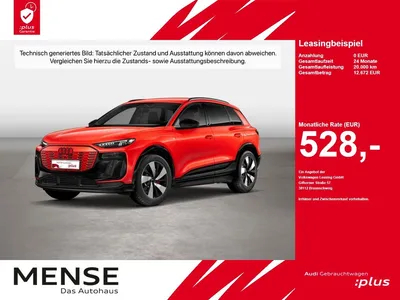 Audi Audi Q6 e-tron performance S-Line B&O AHK HUD Luft LM im Leasing von Null-Leasing