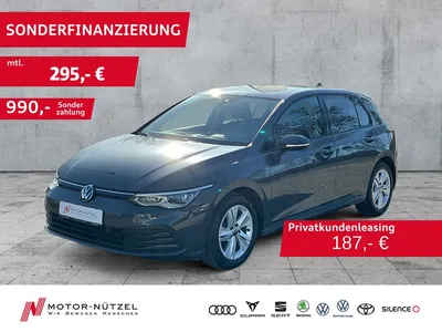 VW Volkswagen Golf VIII 1.5 TSI 5JG+LEDplus+NAV+AHK+DCC+HARMAN im Leasing von Null-Leasing