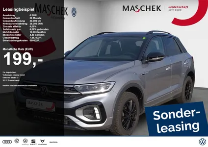 VW Volkswagen T-Roc R-Line 2.0 TDI DSG AHK LM19 Black Matrix C im Leasing von Null-Leasing