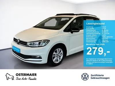 VW Volkswagen Touran HIGHLINE 1.5TSI DSG 7SITZE STANDHZG.PANO. im Auto Abo von Null-Leasing