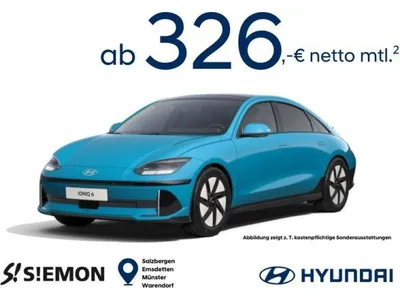 Hyundai Hyundai IONIQ 6 UNIQ 325PS 4WD ⚡ zeitnah Verfügbar ⚡ UNIQ ⚡ Byte Blue im Auto Abo von LeasingMarkt.de