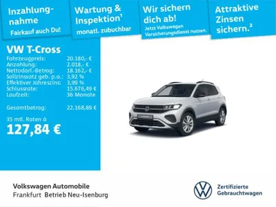 VW Volkswagen T-Cross 1.0 TSI Goal Navi LED Heckleuchten Sitzheizung DAB+ im Leasing von LeasingMarkt.de