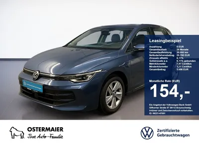VW Volkswagen Golf VIII LIFE 2.0TDI 116PS ACC.5J-G.KAMERA.NAVI im Leasing von Null-Leasing