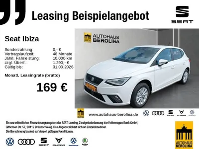 Seat Seat Ibiza 1.0 TSI Style Edition DSG *NAV*Vision+* im Auto Abo von Null-Leasing