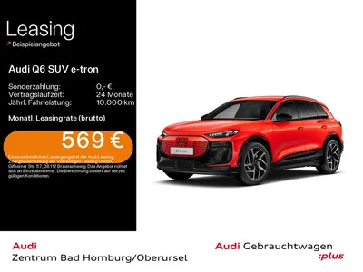 Audi Audi Q6 SUV e-tron quattro S line*Navi*Alu*AHK*HUD*B& im Auto Abo von Null-Leasing
