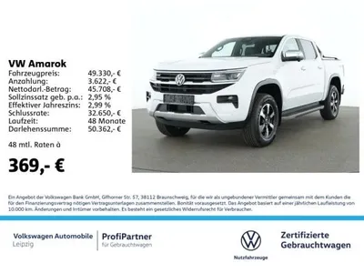 VW Volkswagen Amarok DoubleCab Style 4M *Standh*AHK*Leder*360° im Auto Abo von LeasingMarkt.de