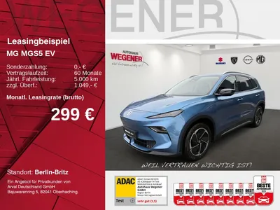 MG MGS5 EV Luxury Long Range/ WÄPU/ SHZ/ LHZ/ LED im Leasing von Null-Leasing
