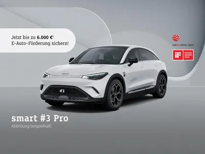 Smart smart #3 Pro❗️inkl. 6.000€ E-Prämie Anzahlung¹⚡(130kW/Pano/Navi/LED/360°/19Zoll/V2L/smart-Pilot) im Leasing von LeasingMarkt.de