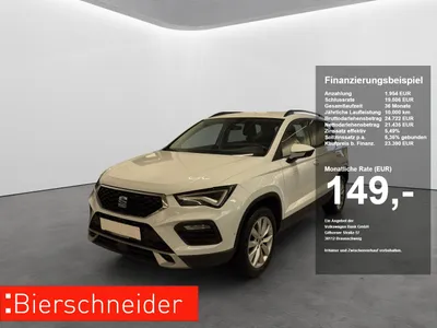 Seat Seat Ateca 1.0 TSI Style LED NAVI ACC SIDEASS PARKASS KAMERA SHZ KEYLESS im Leasing von 9drive