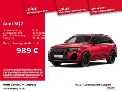 Audi AUDI SQ7 4.0 TFSI qu. *Laserlicht*Pano*AHK*7-Sitzer* im Auto Abo von Null-Leasing
