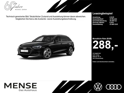 Audi Audi A4 Avant 40 TDI S tronic Matrix AHK LED Navi PDC im Leasing von Null-Leasing