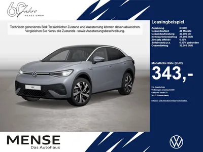 VW Volkswagen ID.5 Pro IQ.Light Matrix CarPlay AHK ACC LED PDC im Leasing von Null-Leasing