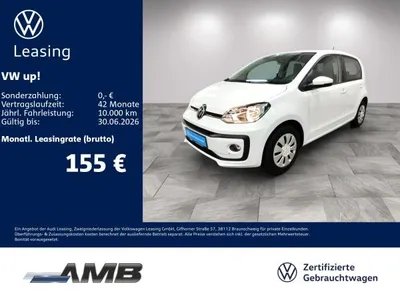 VW Volkswagen up! 1.0 Navi/Sitzhzg/Climatronic/4Türen im Leasing von LeasingMarkt.de