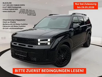 Hyundai Hyundai SANTA FE SANTA FE HEV BLACKLINE 1.6 T-GDI 6-AT 2WD 5 Sitzer im Leasing von LeasingMarkt.de