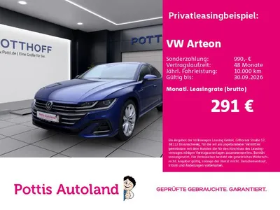 VW Volkswagen Arteon 1.4 TSI e-Hybrid DSG R-LINE STDHZG KAMERA im Leasing von Null-Leasing