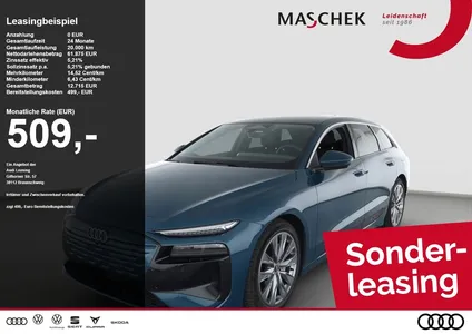 Audi Audi A6 Avant e-tron 0.25 % AHK Matrix Pano Memory Lu im Leasing von Null-Leasing