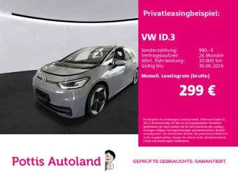 VW Volkswagen ID.3 PRO PERFORMANCE 1ST MAX PANO NAVI MATRIX Hu im Leasing von Null-Leasing