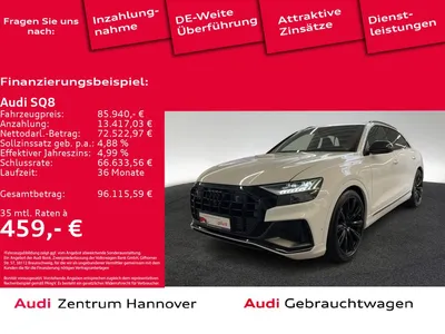 Audi Audi SQ8 4.0 TFSI quattro competition+ Head-Up Standh im Auto Abo von Null-Leasing