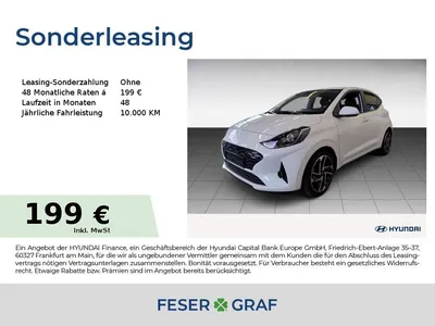 Hyundai Hyundai i10 PRIME AUTOMATIK NAVI SHZ LHZ CARPLAY KLIMA im Leasing von Null-Leasing