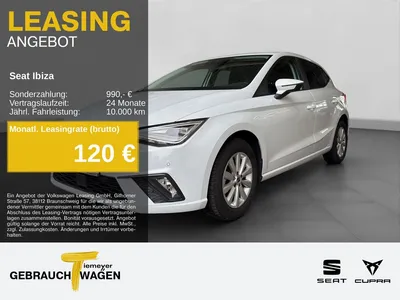 Seat Seat Ibiza 1.0 TSI STYLE NAVI PDC SITZHZ im Leasing von Null-Leasing
