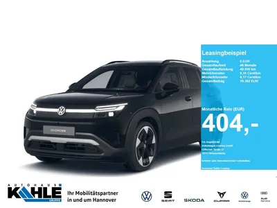 VW Volkswagen ID. Cross Style 52 kWh CarPlay Black Matrix CCS im Leasing von Null-Leasing