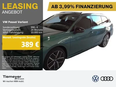 VW Volkswagen Passat Variant eHybrid R-LINE LM19 LEDER HuD AHK im Auto Abo von Null-Leasing