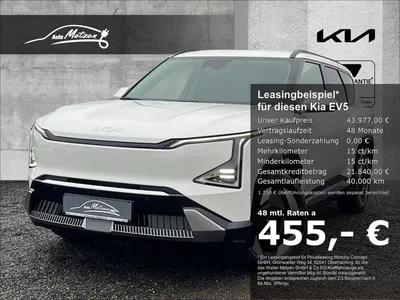 Kia Kia EV5 81,4 kW/h Earth P2/P4 StandHZG Navi Digitale im Leasing von Null-Leasing