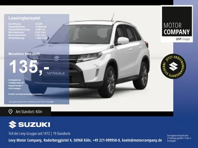 Suzuki Suzuki Vitara 1.4 Boosterjet Hybrid +My26 Kamera+DynLich im Leasing von LeasingTime