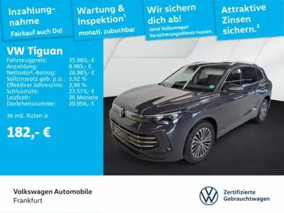 VW Volkswagen Tiguan 1.5 eTSI DSG Elegance Navi IQ.Light DAB+ FrontAssist im Auto Abo von LeasingMarkt.de