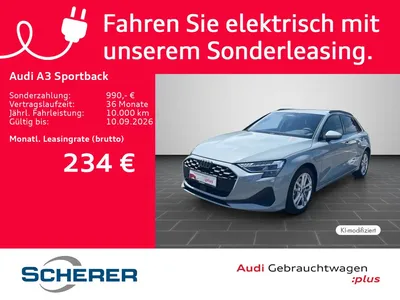 Audi Audi A3 Sportback TFSI e Advanced KAMERA APP AHK MMI+ im Leasing von Null-Leasing