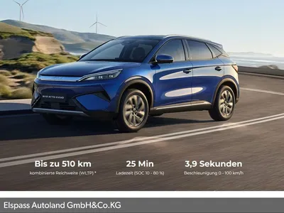 BYD BYD ATTO 3 EVO Design 74,8 kw/h im Leasing von Null-Leasing