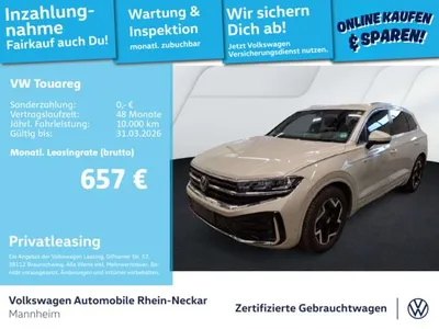 VW Volkswagen Touareg 3.0 TDI R-Line 4Motion Navi AHK Kamera uvm im Auto Abo von LeasingMarkt.de