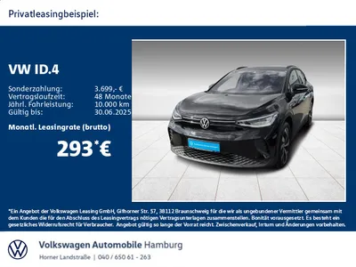 VW VW ID.4 Pro Performance Navi AppConnect Rückfahrkamera im Auto Abo von Null-Leasing