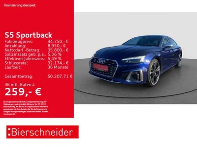 Audi Audi S5 Sportback TDI qu 20 MATRIX HuD CAM im Leasing von Null-Leasing