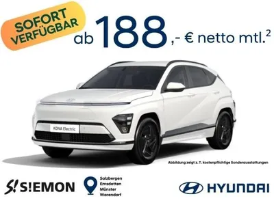 Hyundai Hyundai Kona Elektro Select ⚡ 65,4kWh ⚡  andere Farben möglich ⚡ sofort verfügbar ⚡ im Auto Abo von LeasingMarkt.de