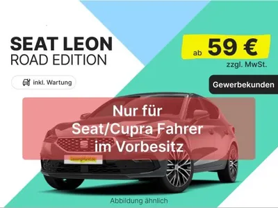Seat Seat Leon Road Edition 1.5 TS | Gewerbe | Nur für Seat/Cupra Besitzer im Auto Abo von LeasingMarkt.de