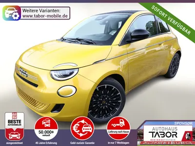 Fiat Fiat 500 Cabrio La Prima Nav Keyl SHZ 17Z Kam LED Car im Leasing von Null-Leasing