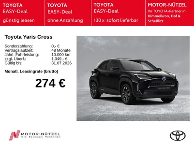 Toyota Toyota Yaris Cross Teamplayer + Winter Paket im Leasing von Null-Leasing