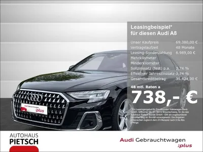 Audi Audi A8 50 TDI quattro Panorama B&O Standhzg 360° ACC im Auto Abo von LeasingTime