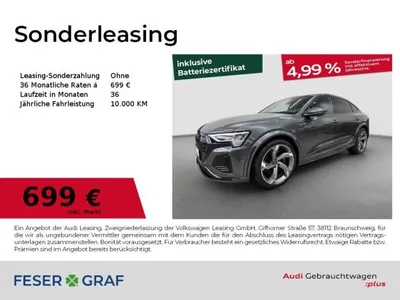 Audi Audi SQ8 Sportback e-tron NP: 139.000.- AHK Pano B&O im Leasing von LeasingMarkt.de