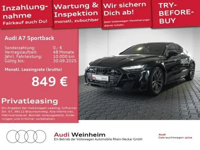 Audi Audi A7 Sportback 55 TFSI e S-Line Black-Paket-HD-Matrix-LED Laserlicht HUD uvm im Auto Abo von LeasingMarkt.de