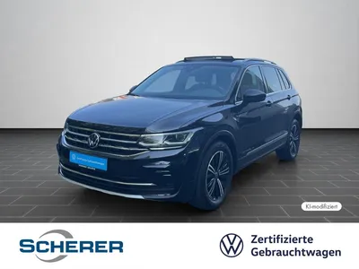 VW Volkswagen Tiguan Elegance 2.0 TDI AHK PANO KAMERA EASY&OPE im Leasing von Null-Leasing